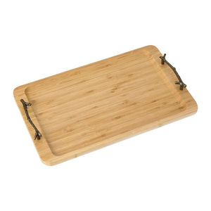 Rectangle Serving <b>Tray</b> With Metal Handle Wooden Large Size for Restaurant Handmade Customized Food and <b>Drinks</b> Serving <b>Tray</b> - Product Image 4