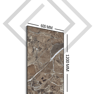 Importer directement de l'Inde Revêtement de sol en porcelaine marbre émaillée noire Carreaux de céramique 600x1200 Carreaux muraux entièrement polis Intérieurs - Product Image 1