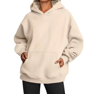 High Quality Oversized Autumn Pullover Sweatshirts Custom Streetwear <b>Polyester</b> <b>Hoodies</b> for Women OEM/ODM Embroidered Fashion - Product Image 1