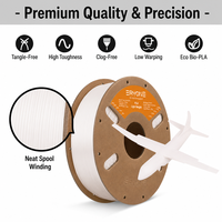 Filament d'impression 3D léger ERYONE PLA-LW 1,75 mm 750 g, matériau aérodynamique moussant pour avion RC