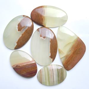 Piedras preciosas sueltas de cristal de cuarzo superior de ágata con bandas naturales de alta calidad para accesorios de fabricación de joyas - Product Image 1