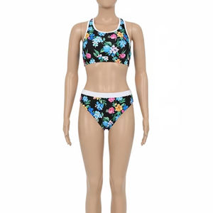 Maillot de bain de fitness pour adultes respectueux de l'environnement, polyester et élasthanne, impression par sublimation, durable, séchage rapide, pour l'entraînement, la plage et la piscine - Product Image 1