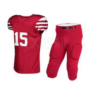 Uniforme de fútbol americano de alta calidad diseñado para una máxima protección y hecho de tela de poliéster duradera - Product Image 1