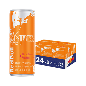 Wholesale Red Bull Amber Edition Strawberry Apricot Energy Drink <b>Bulk</b> 12fl oz Can - Product Image 1