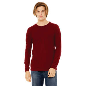 Camiseta Jersey Manga Larga Unisex-Cardinal, 100% Algodón Airlume, 4,2 oz - Product Image 4