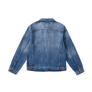 Chaqueta vaquera en bruto vintage personalizada para hombre, conjunto de chaqueta vaquera de algodón 100% para hombre, chaqueta vaquera para hombre - Product Image 2