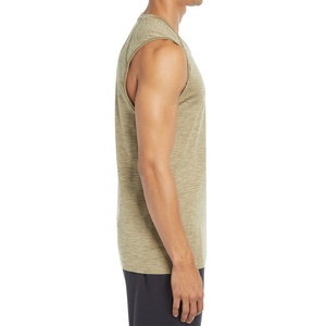 OEM Slim-Fit 100% algodón camiseta sin mangas transpirable Spandex básico correr gimnasio camiseta sin mangas gran oferta entrenamiento sin mangas - Product Image 2