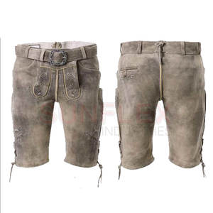 Nouveau Style Coupe-Vent Premium Bavarois Lederhosen Fabriqué Au Pakistan Bavarois Lederhosen Pour Hommes - Product Image 1