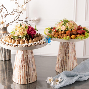 Bandejas para servir de concha de fregona de vacaciones de Ramadán más vendidas Soporte para pastel de nácar de alta calidad hecho a mano en Vietnam - Product Image 6
