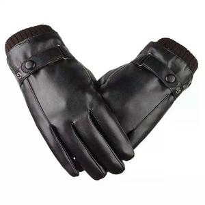 Guantes de Esquí de Cuero Suave y Elegante de Alta Calidad para Exteriores, con Logotipo Personalizable, Gruesos, Cálidos, para Invierno, para Motocicletas, Resistentes al Viento - Product Image 1