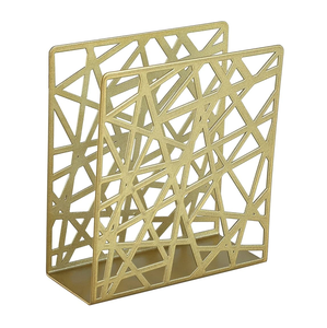 Porte-mouchoirs en laiton Style moderne feuille Design pour bureau salon chambre Table à manger article décoratif pour la maison - Product Image 3