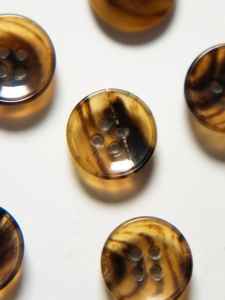 Botón de cuerno de búfalo de alta calidad, botón negro en blanco, botón de cuerno de buey en blanco para ropa, Búfalo Natural de Craft Valley de India - Product Image 4