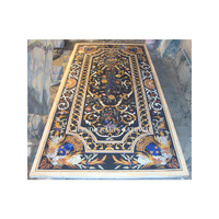 Haute durabilité et longue durée de conception d'incrustation de marbre poli indien pour le dessus de Table à manger décor à la maison pierre semi-précieuse