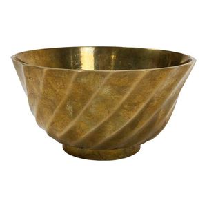 Cuenco de latón puro con base ancha adecuado para colocar flores de agua o velas en eventos o ceremonias culturales - Product Image 5