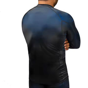 Camiseta Deportiva de Manga Larga para Hombre, Personalizable con Logotipo, de Secado Rápido, Transpirable, en Spandex/Poliéster, para Gimnasio - Product Image 2