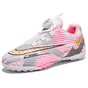 Chaussures de football pour enfants à <span class=keywords><strong>lacets</strong></span> rotatifs, tige en TPU, <span class=keywords><strong>crampons</strong></span> en caoutchouc TF, protection des orteils, vente en gros, usine OEM - Product Image 5