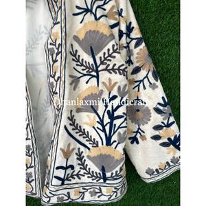 Handmade High Quality <b>Women's</b> <b>Velvet</b> <b>Jacket</b> Fashionable Reversible Cotton Material Stand Collar Pattern Decoration Breathable - Product Image 3