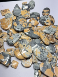 Lote de Gemas Naturales de Jaspe Malingano de Grado AAA, Cabujón Verde, Certificado por Terceros, Sin Tratamientos, Pulido a Mano para Joyería - Product Image 3