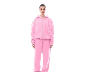 Conjunto Deportivo de Invierno para Mujer, 100% Algodón, Transpirable, Estilo Urbano Estampado, Logotipo y Color Personalizables, Chándales para Correr - Product Image 6