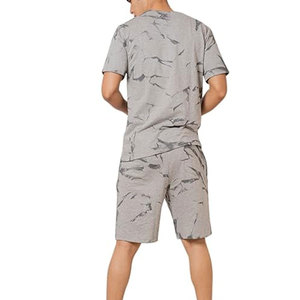 Diseño de Logotipo Personalizado, Traje de Verano de Dos Piezas para Hombre, Conjunto de Pantalones Cortos y Camiseta para Hombre - Product Image 2