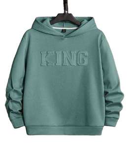 Sweats à capuche lourds en coton 100% de haute qualité: sweat à capuche personnalisé imprimé bouffant pour hommes unisexes, style pull - Product Image 2