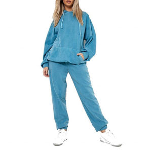 ชุดวอร์มผู้หญิงแบบมีฮู้ด สตรีทแวร์ 2 ชิ้น สำหรับฤดูหนาว ออกกำลังกาย ราคาสุดคุ้ม - Product Image 1