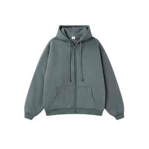 Sweat-shirt à capuche vintage vert à demi-zip, uni, respirant, avec poche, pour homme, personnalisable, quart de zip, chaud, pour l'hiver - Product Image 6