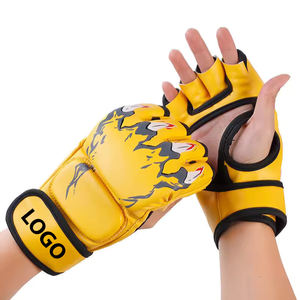 Guantes de Boxeo MMA Profesionales al por Mayor 2024, Guantes de Grappling de Cuero de Alta Calidad, Guantes de PU con Logotipo Personalizado - Product Image 4