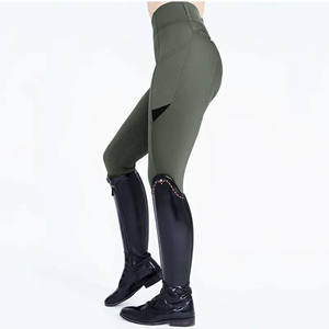 Haute qualité séchage rapide impression sur mesure broderie 4 voies Stretch Jodphurs Silicone pantalon d'équitation culotte vêtements équestres - Product Image 5