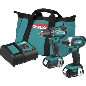 ชุดเครื่องมือไร้สาย Makita 18V รุ่น CT225SYX LXT แบตเตอรี่ลิเธียมไอออน 2 ชิ้น ชุดเครื่องมือขนาดกะทัดรัด 2.0Ah พร้อมแบตเตอรี่แท้จากโรงงานและระบบจับยึดแบบไม่ใช้กุญแจ - Product Image 1