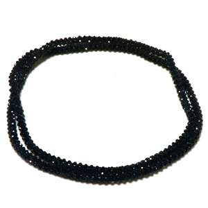 Impresionante Collar de Cuentas de Ónice Negro de 4 Hilos, Joyería de Piedras Preciosas Naturales Talladas para Mujer, Opciones de Tamaño 6mm o 8mm - Product Image 5