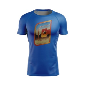 Federation Rash Guard à manches courtes respirant pour homme Noir UPF50+ 100% Polyester - Product Image 5