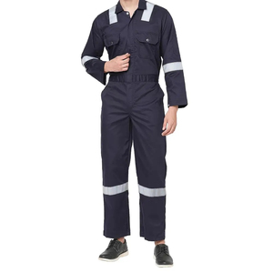Orange Yellow Cotton CE Certified Workwear Hi Vis Long Sleeved Safety Coverall Unisex Outdoor Anti-Wrinkle Quick Dry Breathable - Product Image 6