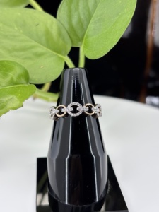 Anillo VVS Moissanite de diamante redondo para mujer, banda Original de Plata de Ley 925, chapado en rodio para boda o fiesta - Product Image 4