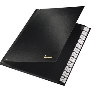 Bene A-Z Desktop Organizer Black Polypropylene 24 Compartments - Product Image 1