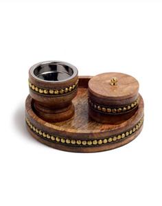 Quemador de Aceite Aromático de Madera de la Mejor Calidad, Calentador de Velas No Eléctrico con Acabado Lujoso y Diseño - Product Image 3