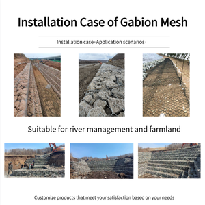 Cage en <span class=keywords><strong>gabion</strong></span> de treillis soudé à mailles carrées galvanisé pour mur de soutènement et aménagement paysager - Product Image 4
