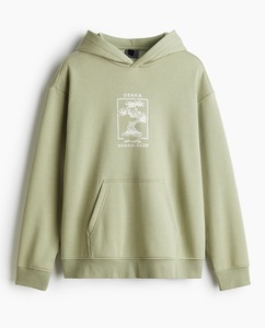 เสื้อสเวตเตอร์มีฮู้ดแบบสวมหัวสำหรับผู้ชายเสื้อสเวตเตอร์แขนยาวผ้าฝ้ายระบายอากาศได้ดีถักทรงหลวมย้อมสีเรียบ - Product Image 5