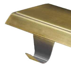 Support d'arbre de Noël en métal doré réglable élégant pour cheminée organisateur d'affichage de vacances - Product Image 5