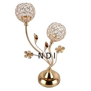 Bougeoir en métal écologique en aluminium écologique mariage hôtel salle à manger vaisselle pièce maîtresse pour la décoration de Noël à la maison - Product Image 1