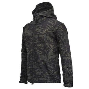 Logo personnalisé professionnel 3 couches 2024 veste en laine pour hommes à la mode veste en laine réversible fabricant de veste à coquille souple - Product Image 1