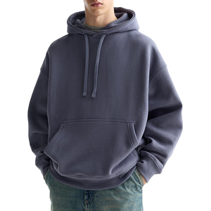 เสื้อสเวตเชิ้ตคอกลมผู้ชายแบบสั่งทำพิเศษ OEM คุณภาพพรีเมียม ผ้าฟลีซ 300 กรัม เสื้อฮู้ดดี้ไซส์ใหญ่ กันน้ำ กันลม - Product Image 2