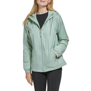 OEM, venta al por mayor, chaqueta cortavientos de invierno de talla grande para mujer, hecho a medida con cuello levantado, procesamiento de punto, diseño 2025 - Product Image 1