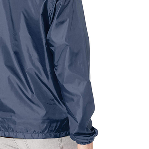 windbreak Wholesale Custom Design Men's Slim Sport Windbreaker <b>Jacket</b> Full <b>Zip</b> <b>up</b> Plain Laydown Collar Fabric <b>Jacket</b> - Product Image 3