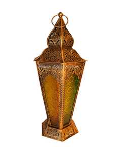 Antique <b>Copper</b> Moroccan Lantern New Hanging Metal Pillar <b>Candle</b> <b>Holder</b> Clear Glass Nordic Christmas Home Decor for Outdoor Use - Product Image 2
