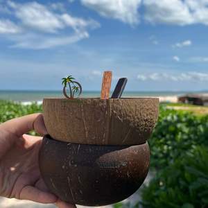 Tazón de Cáscara de Coco / Tazón de Cáscara de Coco con Cuchara de Coco - Logotipo Personalizado Disponible - Diámetro del Tazón 12-13 cm - Product Image 5