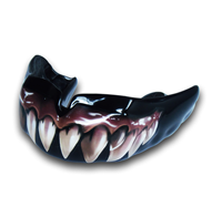 Protège-dents sérigraphié à motif dentaire, design unique pour la boxe et la gym, service OEM/ODM personnalisé, prix usine, MOQ 50 pièces, Mega