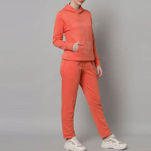 2024 nuevo estilo trajes de chándal para mujer trajes de chándal de mujer teñidos lisos trajes de chándal de mujer hechos al por mayor - Product Image 2