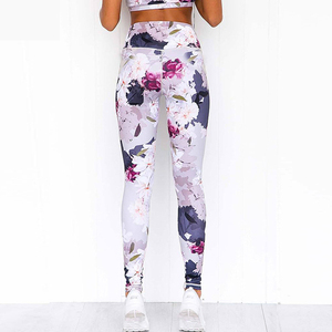 Conjunto de Dos Piezas de Brasier y Leggings de Nuevo Diseño, Impresión por Sublimación Personalizada, Cintura Alta, Logotipo Frontal, Conjuntos de Yoga para Mujer - Product Image 4