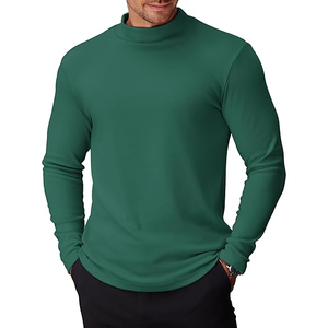 Camisas Casuales de Manga Corta con Cuello Redondo para Hombre, 100% Algodón, Secado Rápido, Tejido Ligero de Punto, Venta al por Mayor - Product Image 6